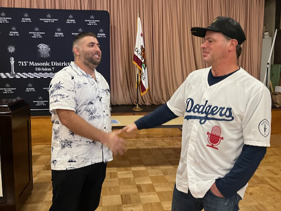 Frank shakes Haik's hand for winning!